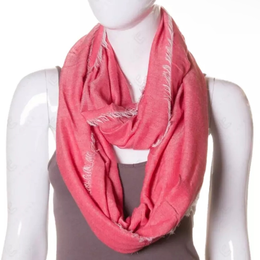Elegant Pink Infinity Scarf